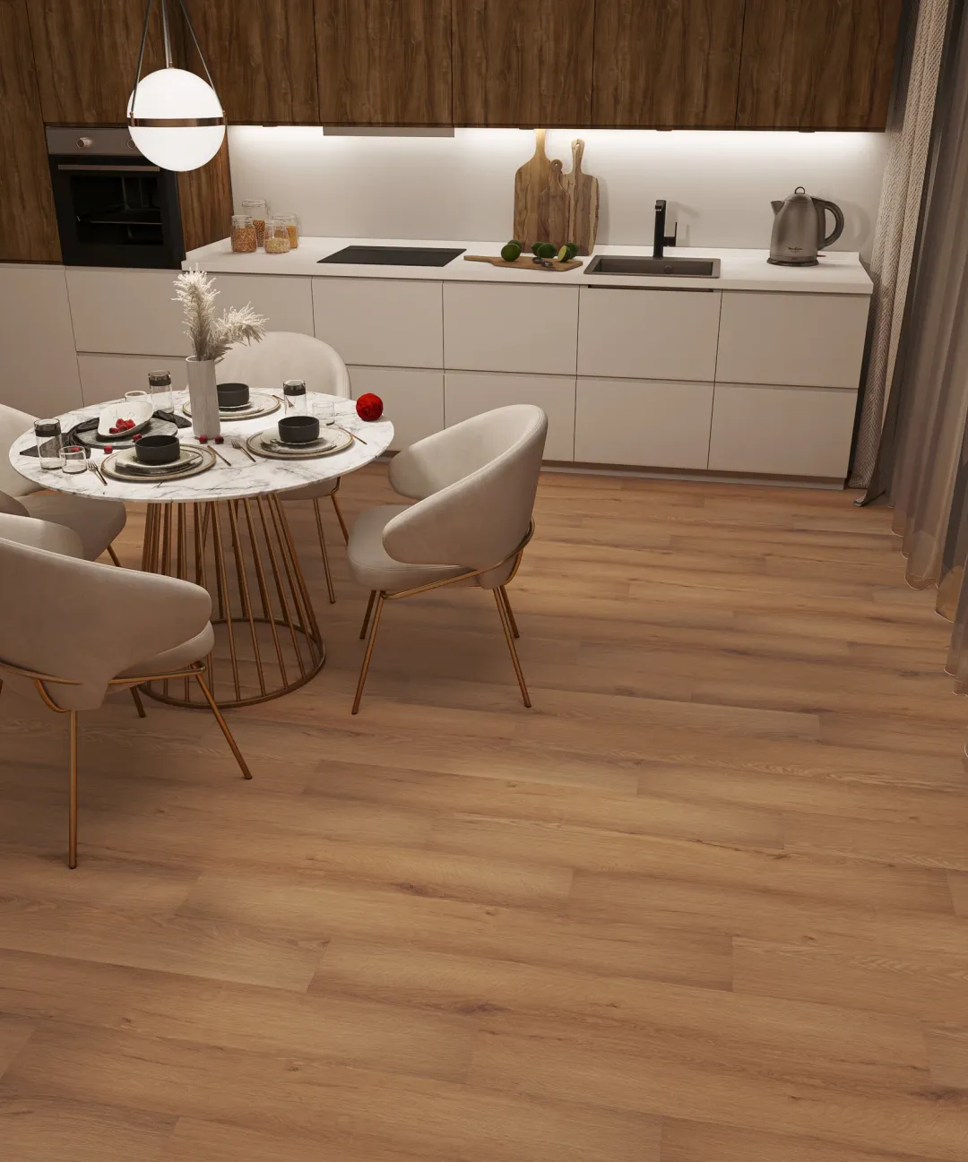 Кварц-винил SPC My Step Aqua Аква 5,05 мм Гленн