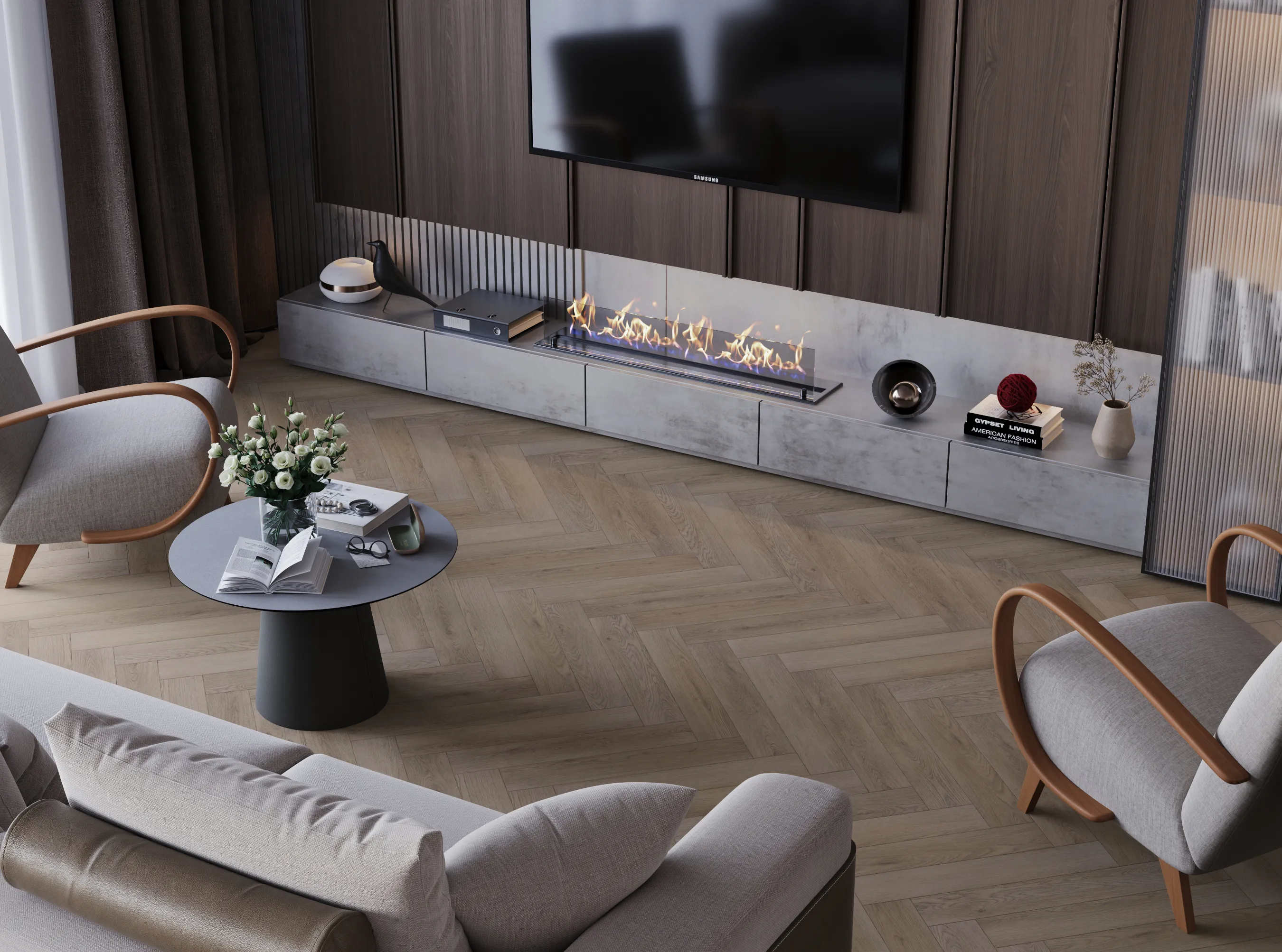 Кварц-винил SPC My Step Aqua Аква 5,05 мм Атлас