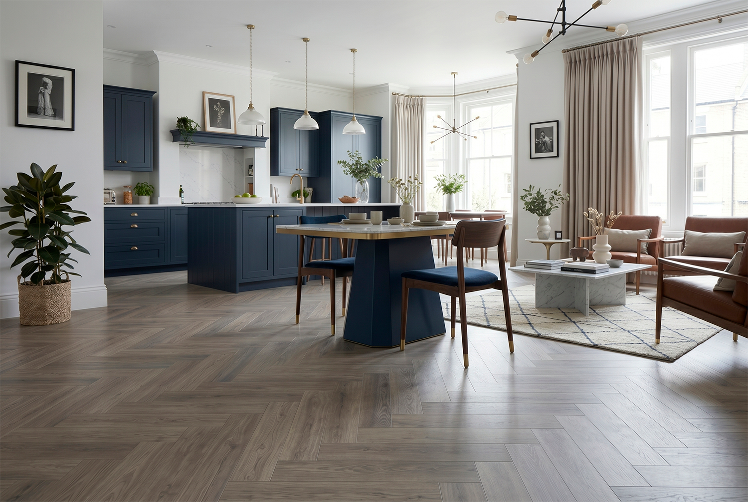 Ламинат Stone Floor Дуб Браунстоун