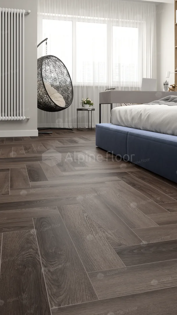 Клеевая кварцвиниловая плитка LVT Alpine Floor Parquet Фафнир ECO 16-16