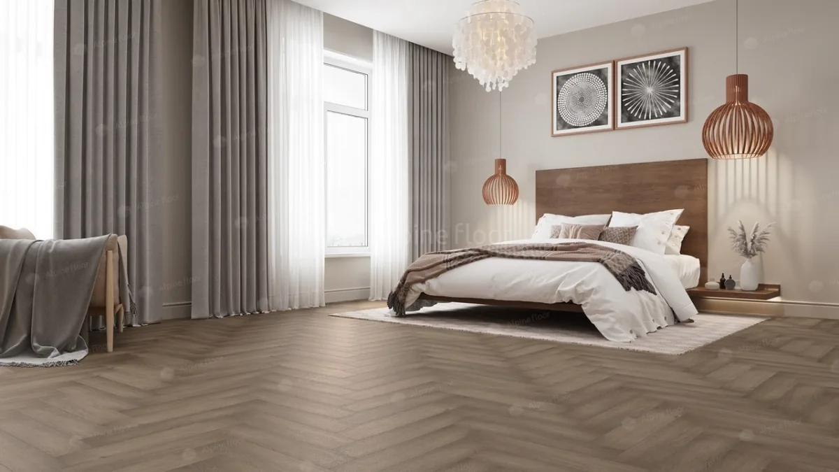Клеевая кварцвиниловая плитка LVT Alpine Floor 16-7 Дуб Насыщенный ECO ECO 16-7