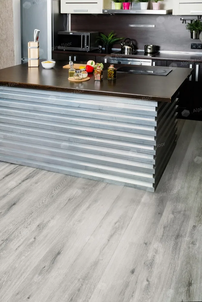 Кварцвиниловая плитка Alpine Floor Classic SPC Ясень Серый ECO 134-5