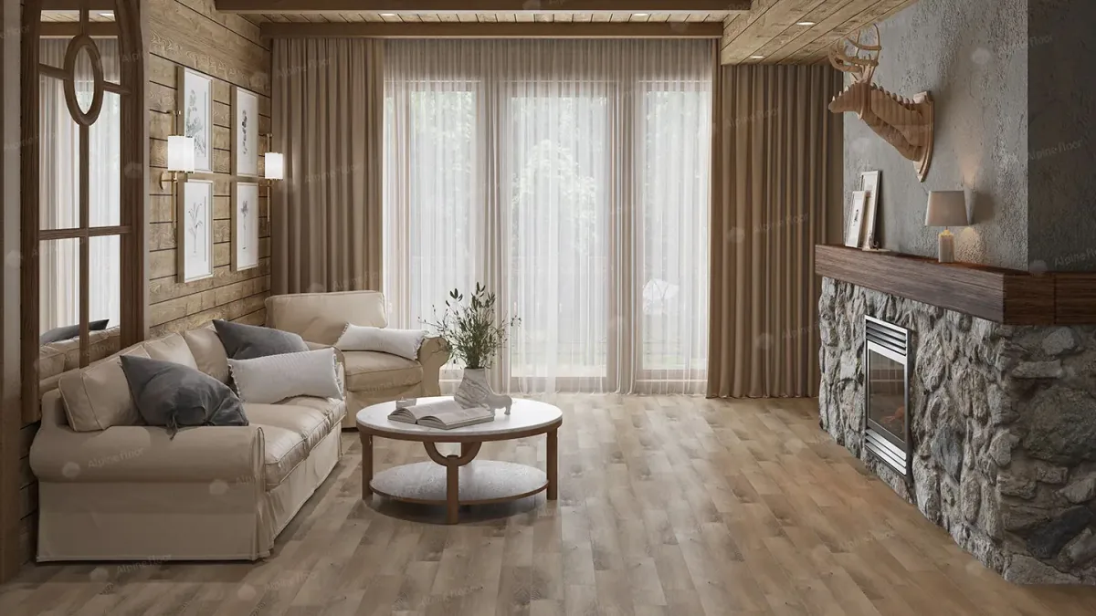 Кварцвиниловая плитка Alpine Floor Parquet Premium Дуб Природный Изысканный ECO 19-17 MC