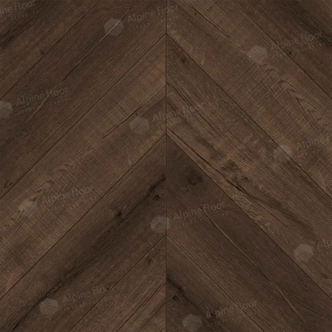 Кварцвиниловая плитка Alpine Floor Chevron Дуб Мокка ECO 18-12 MC — фото 1