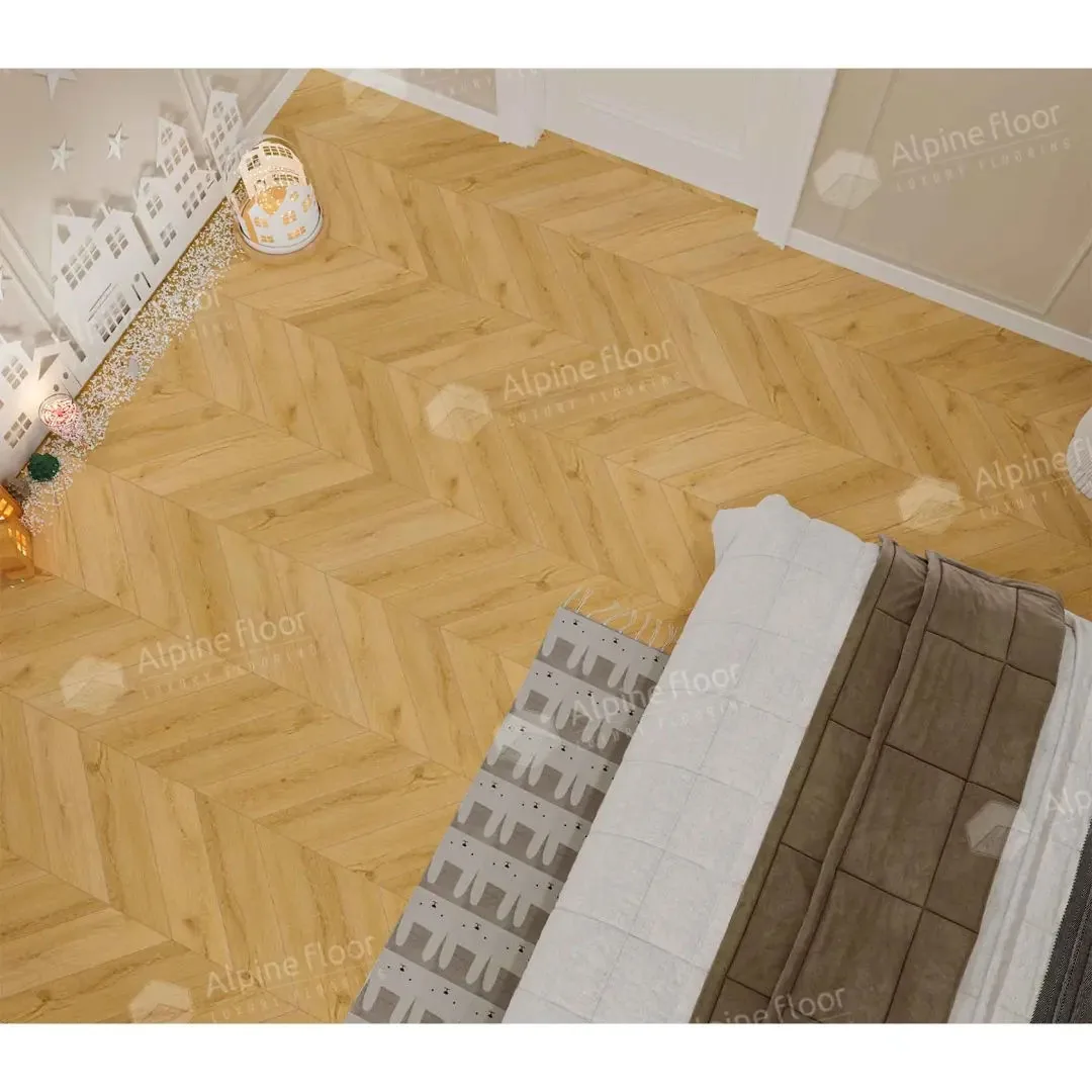 Кварцвиниловая плитка Alpine Floor Chevron Caldo ECO 18-20 MC