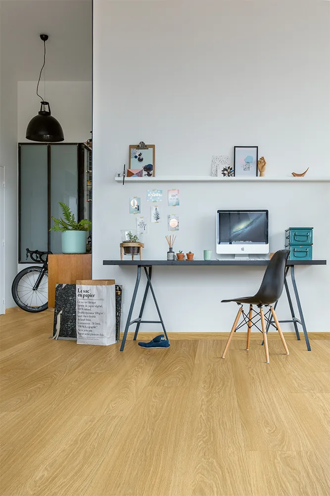 Клеевая кварцвиниловая плитка LVT Quick-Step Дуб безмятежный натуральный средний Fuse SGMPC20322
