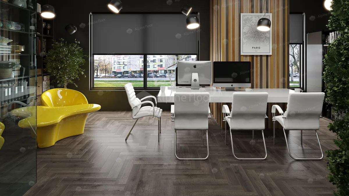 Клеевая кварцвиниловая плитка LVT Alpine Floor Parquet Дуб Антарес ECO 16-19