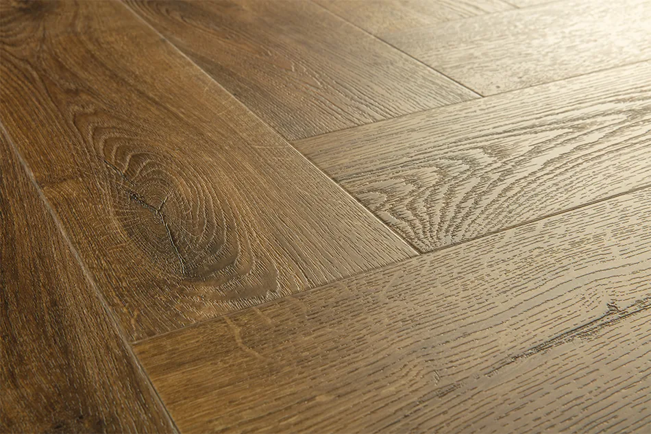 Клеевая кварцвиниловая плитка LVT Quick-Step Коричневый оcенний дуб Pristine SGHBC20334