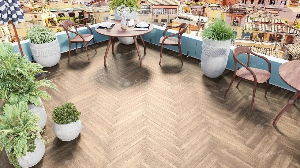 Кварцвиниловая плитка Alpine Floor Parquet Light Макадамия есо 13-10