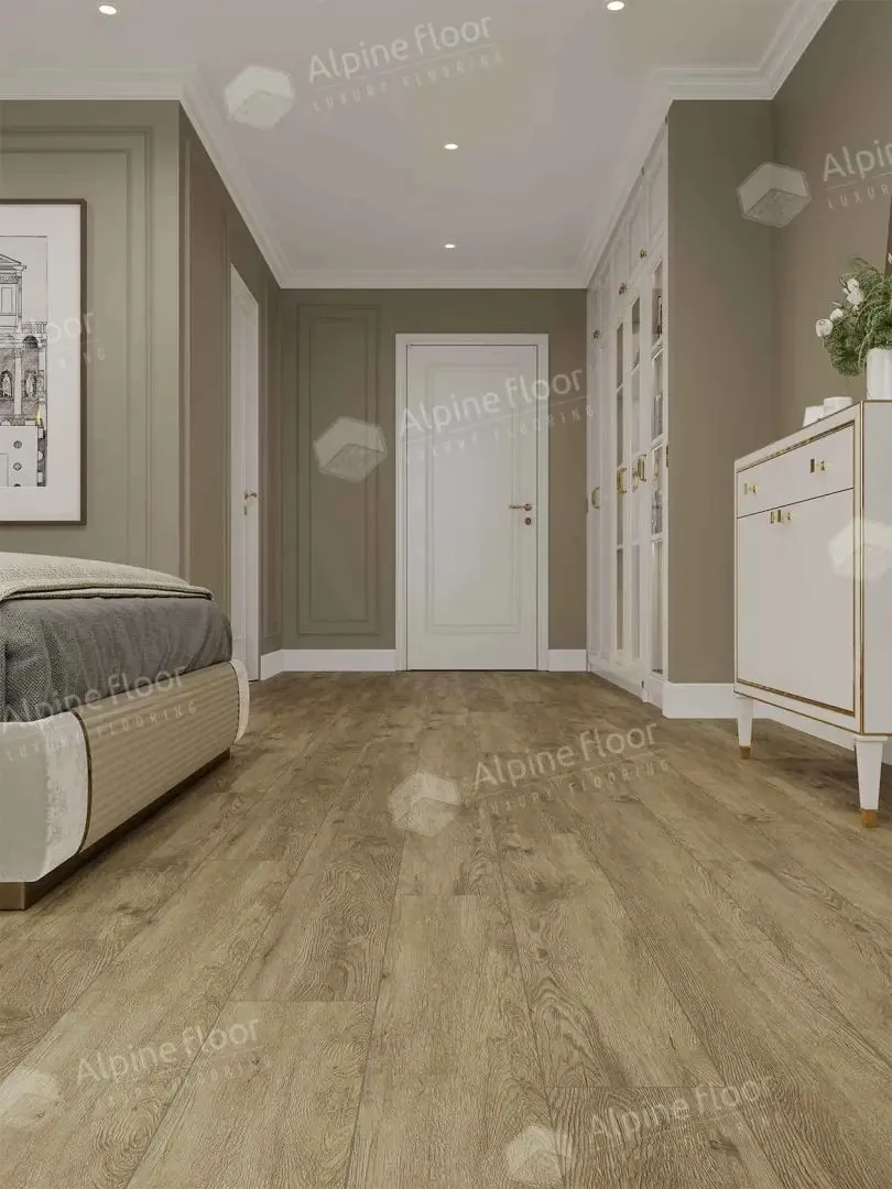 Клеевая кварцвиниловая плитка LVT Alpine Floor Маслина ECO 11-1102