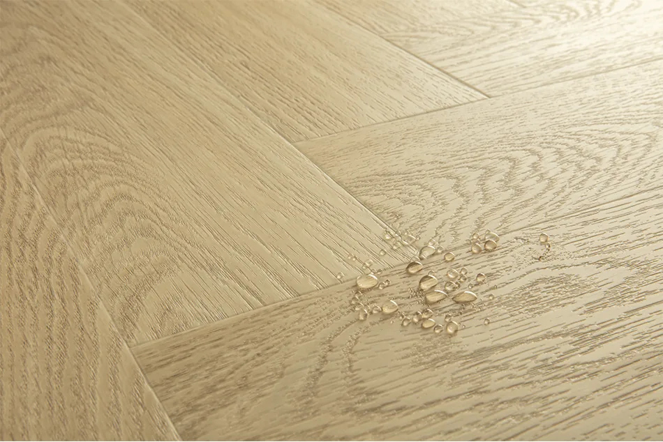 Клеевая кварцвиниловая плитка LVT Quick-Step Дуб безмятежный натуральный светлый Pristine SGHBC20331 — фото 5