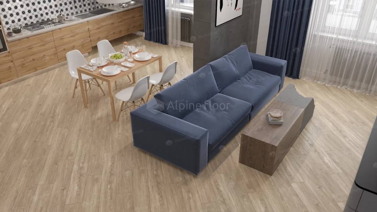 Кварцвиниловая плитка Alpine Floor Sequoia SPC Секвойя Коньячная ЕСО 6-2