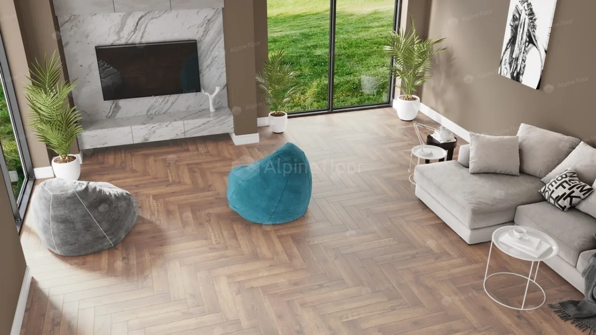Кварцвиниловая плитка Alpine Floor Parquet Light Дуб ROYAL есо 13-2