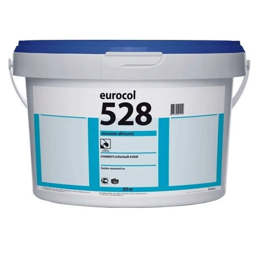 Клей для кварцвинила и ПВХ-плитки Forbo 528 Eurostar Allround(13кг) eurocol eurocol 528