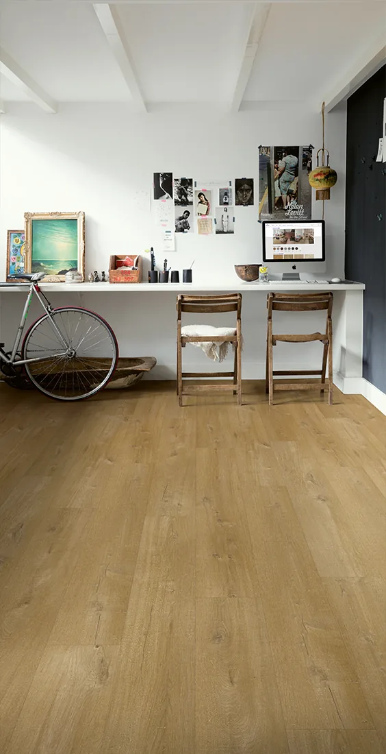 Клеевая кварцвиниловая плитка LVT Quick-Step Дуб льняной средний натуральный Fuse SGMPC20329