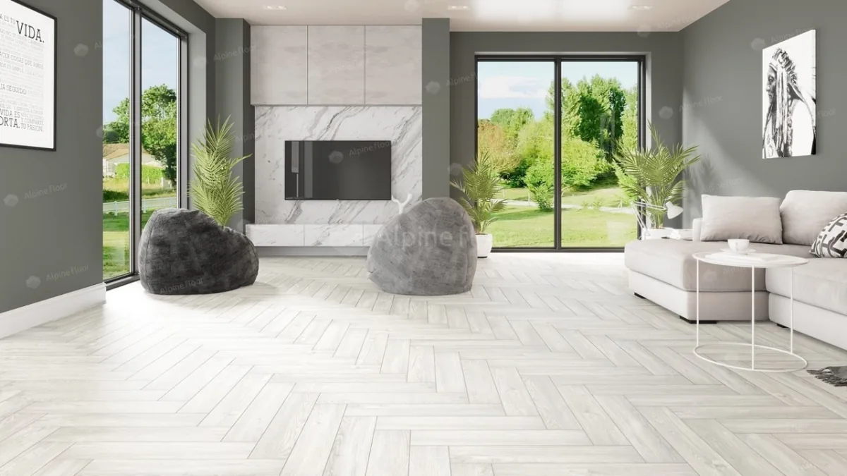 Клеевая кварцвиниловая плитка LVT Alpine Floor Parquet 16-4 Дуб Арктик ECO ECO 16-4 — фото 2
