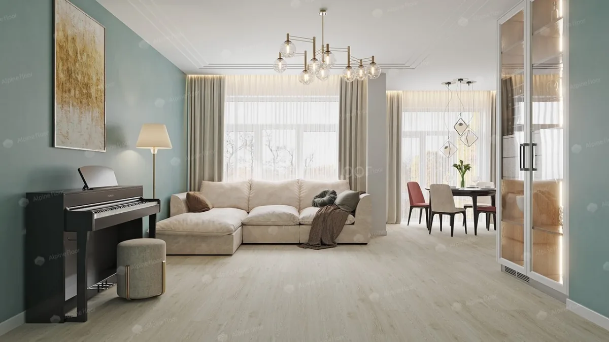 Кварцвиниловая плитка Alpine Floor Solo SPC Кварцвинил Модерато ЕСО 14-11