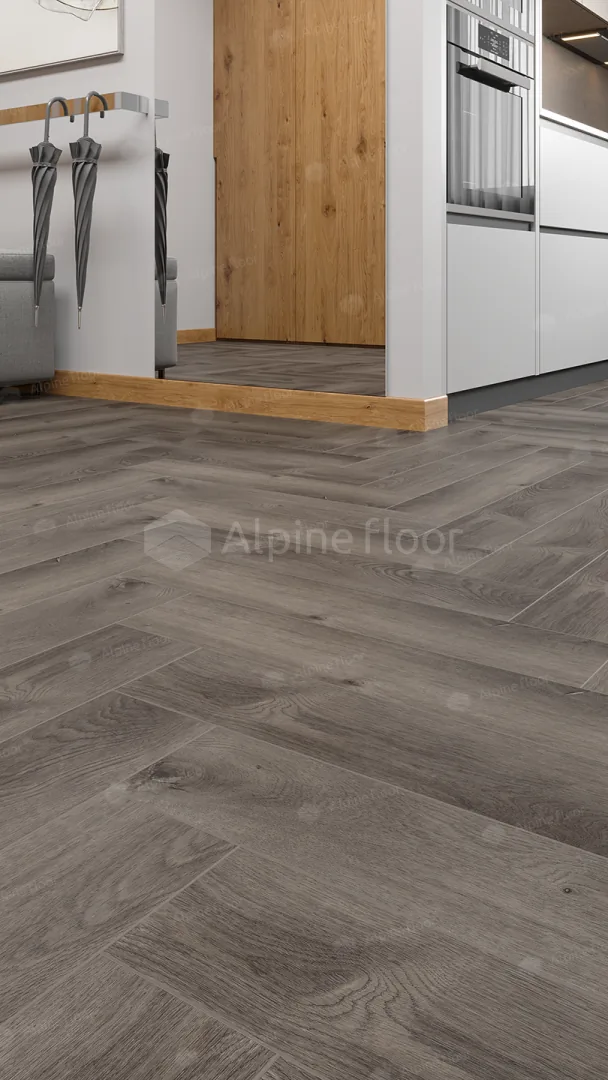 Клеевая кварцвиниловая плитка LVT Alpine Floor Parquet Дуб Мерга ECO 16-13