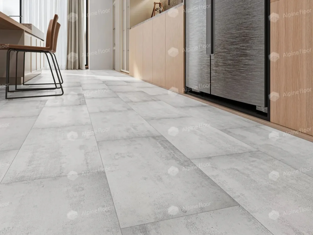 Клеевая кварцвиниловая плитка LVT Alpine Floor Light Stone Самерсет ECO 15-6