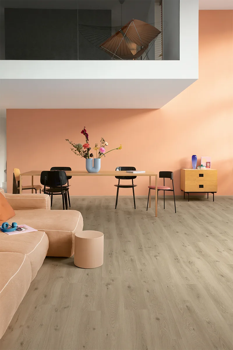 Клеевая кварцвиниловая плитка LVT Quick-Step Морской бриз теплый тауп Liv SGSPC20318