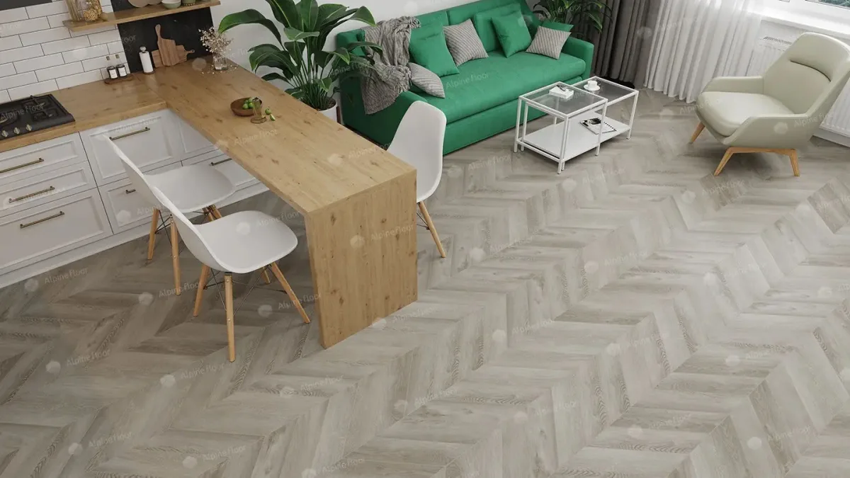 Кварцвиниловая плитка Alpine Floor Chevron Дуб фантазия ECO 18-1 MC