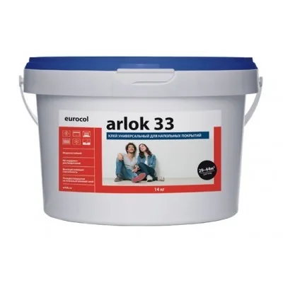 Клей для кварцвинила и ПВХ-плитки PM Arlok 33 - 14кг eurocol 33 eurocol Arlok 33