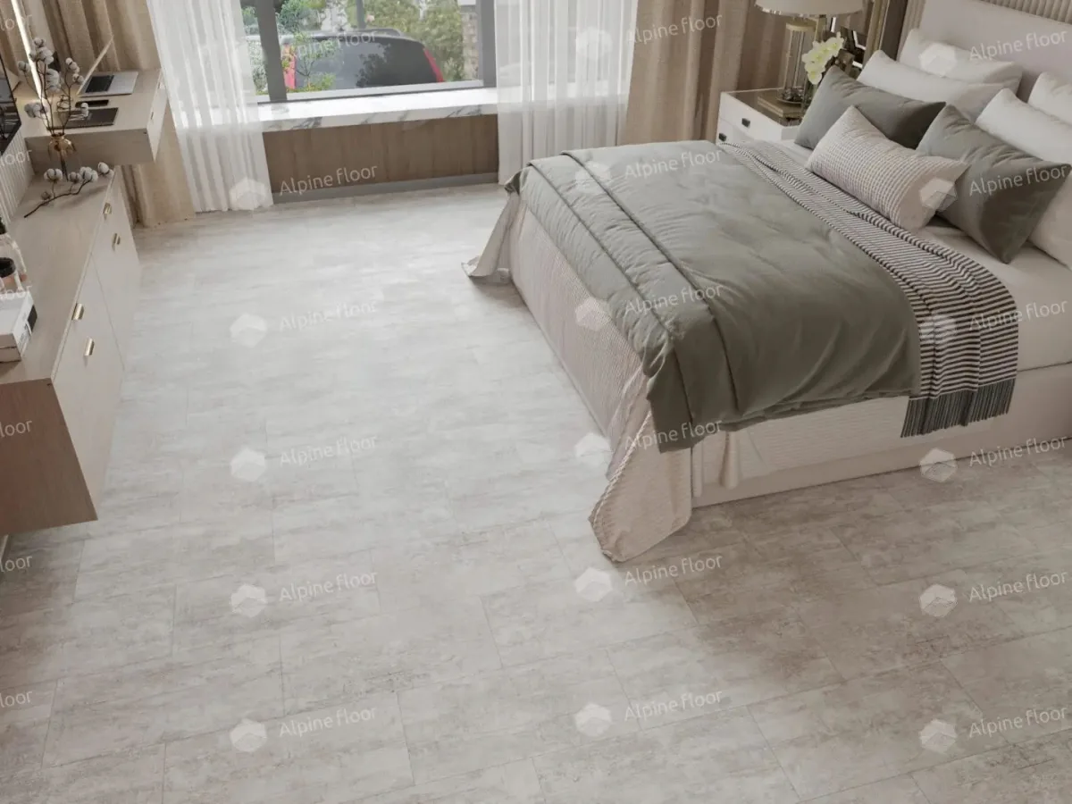Клеевая кварцвиниловая плитка LVT Alpine Floor Light Stone Ратленд ECO 15-9
