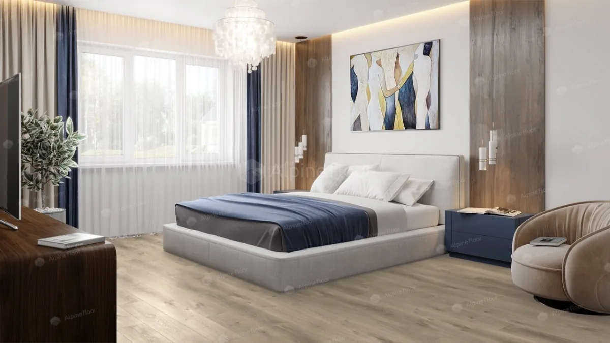 Подложка Alpine Floor Premium XL Инженерный кварцвинил Дуб Натуральный Отбеленный ECO 7-5 — фото 2