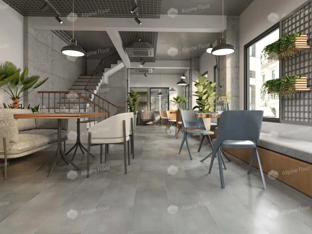 Клеевая кварцвиниловая плитка LVT Alpine Floor Light Stone Бристоль ECO 15-10