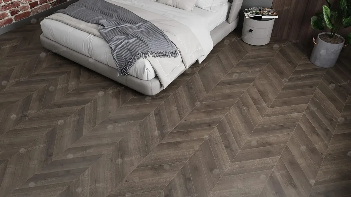 Кварцвиниловая плитка Alpine Floor Chevron Дуб Антарес ECO 18-9 MC — фото 2