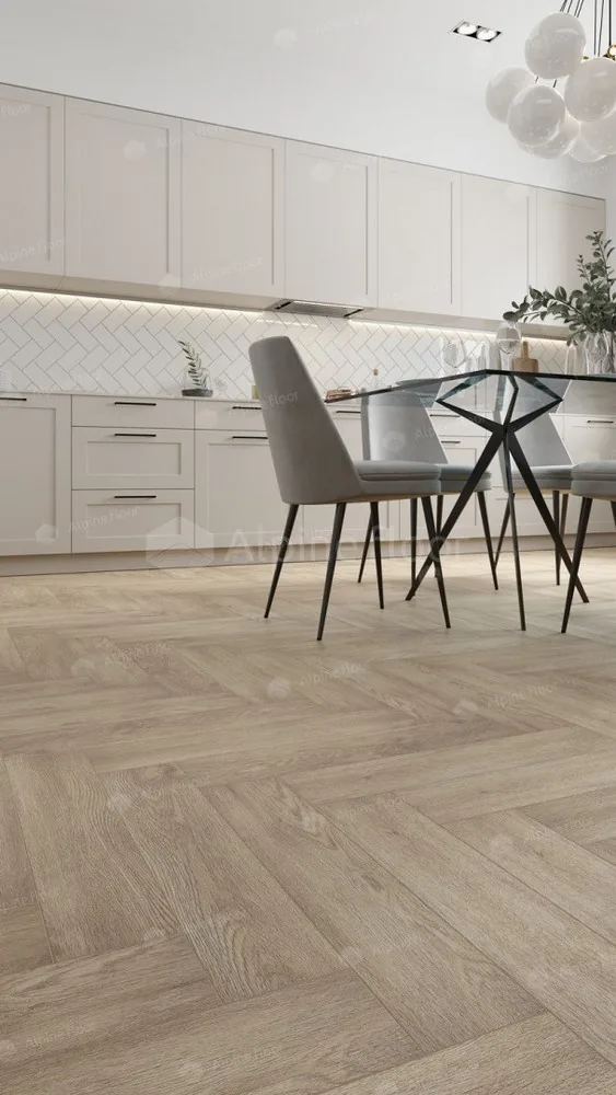 Клеевая кварцвиниловая плитка LVT Alpine Floor 16-3 Дуб Ваниль Селект ECO ECO 16-3