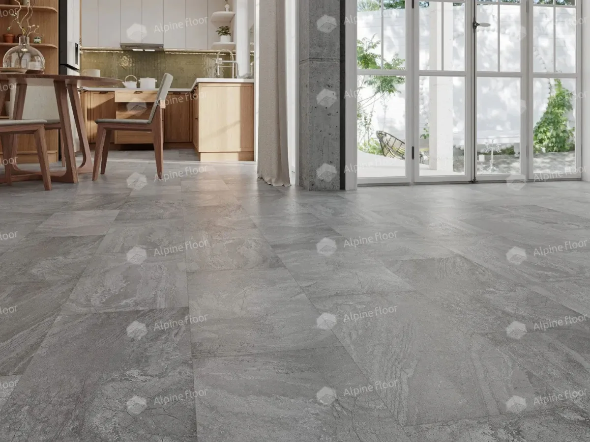 Клеевая кварцвиниловая плитка LVT Alpine Floor Light Stone Хэмпшир ECO 15-11