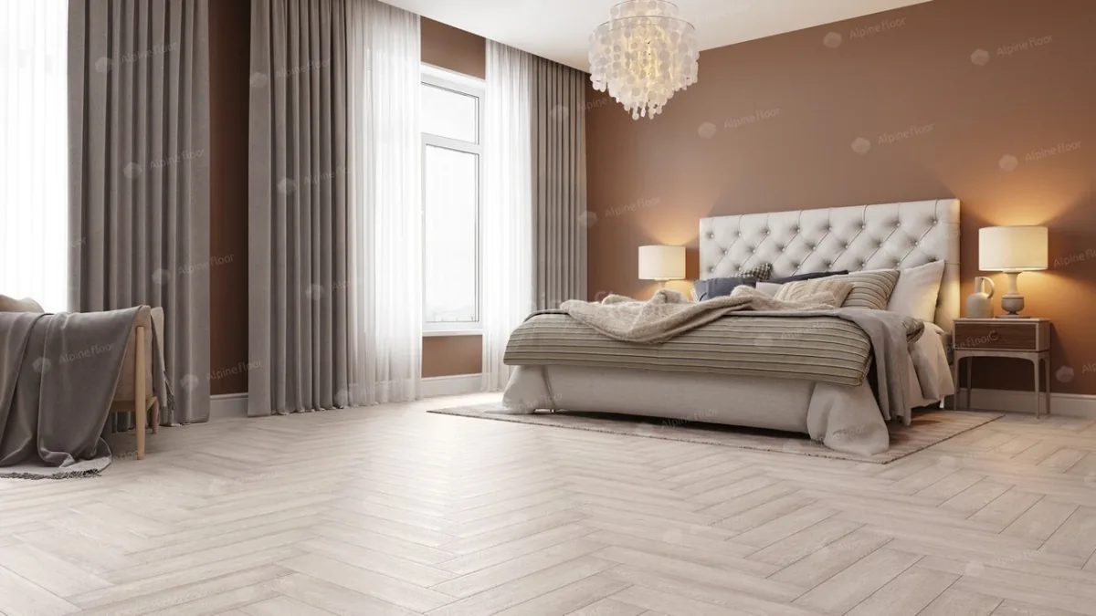 Клеевая кварцвиниловая плитка LVT Alpine Floor Parquet 16-9 Голубой Лес ECO ECO 16-9 — фото 1