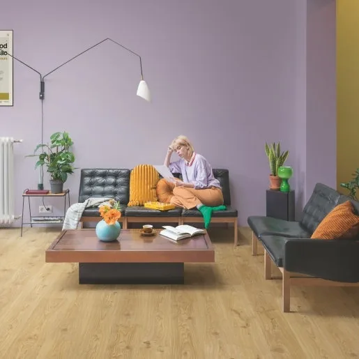 Кварцвиниловая плитка Quick-Step Дуб коттедж натуральный ALPHA VINYL Blos AVSPU40025