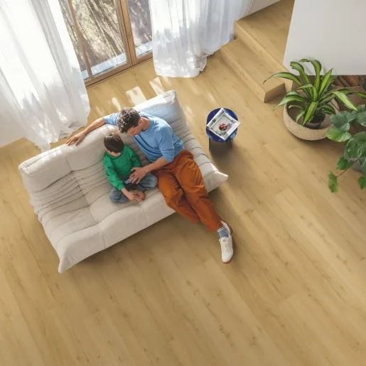 Кварцвиниловая плитка Quick-Step Дуб медовый брашированый ALPHA VINYL Bloom AVMPU40318 — фото 2
