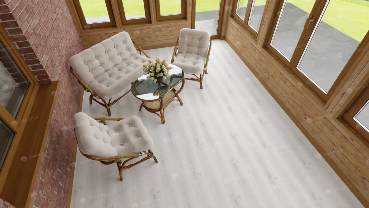 Кварцвиниловая плитка Alpine Floor Classic SPC Дуб выбеленный ЕСО 182-8