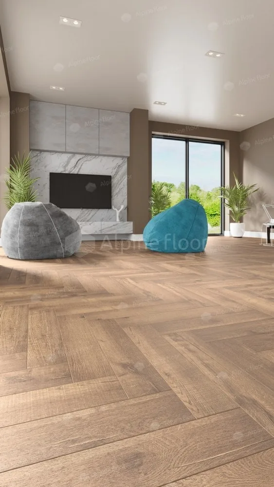 Клеевая кварцвиниловая плитка LVT Alpine Floor Parquet 16-2 Дуб Royal ECO ECO 16-2 — фото 2