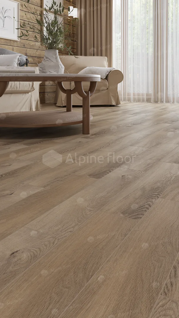Клеевая кварцвиниловая плитка LVT Alpine Floor Parquet Дуб Синистра ECO 16-17