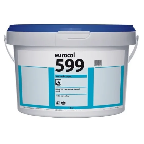 Клей для кварцвинила и ПВХ-плитки Forbo 599 Eurosafe Super(10кг) eurocol eurocol 599