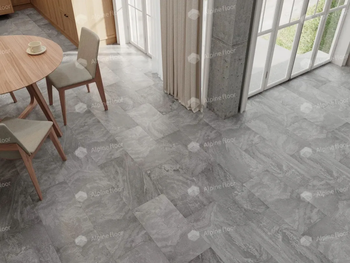 Клеевая кварцвиниловая плитка LVT Alpine Floor Light Stone Хэмпшир ECO 15-11
