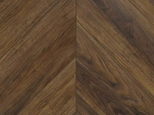 Клеевая кварцвиниловая плитка LVT My Step Aqua Herringbone 3 mm Walnut Nero MSAG07