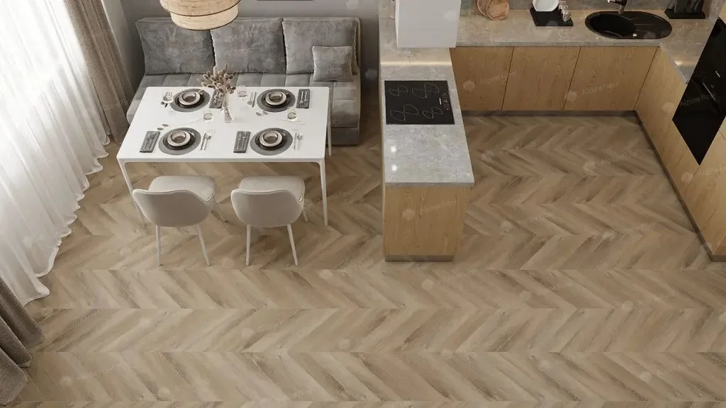 Кварцвиниловая плитка Alpine Floor Chevron Дуб Синистра ECO 18-6 MC — фото 3