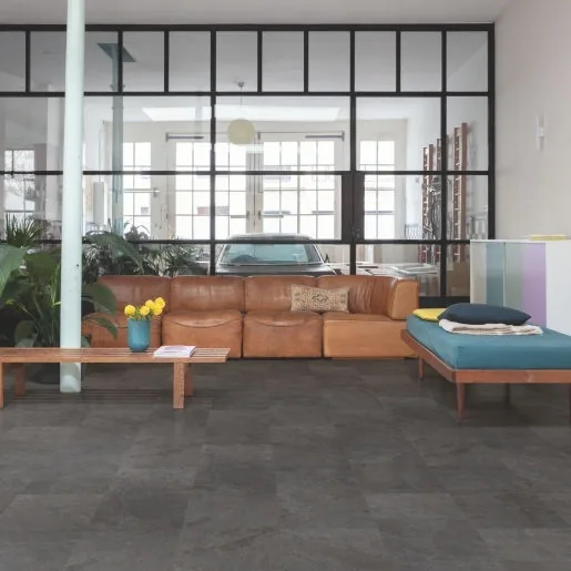 Кварцвиниловая плитка Quick-Step Сланец черный ALPHA VINYL Oro AVSTU40035 — фото 2