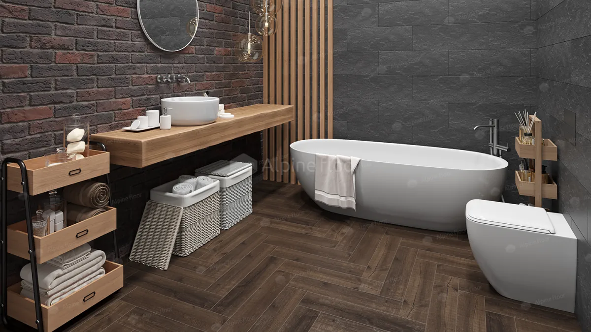 Клеевая кварцвиниловая плитка LVT Alpine Floor 16-22 Дуб Альферац ECO ECO 16-22 — фото 1