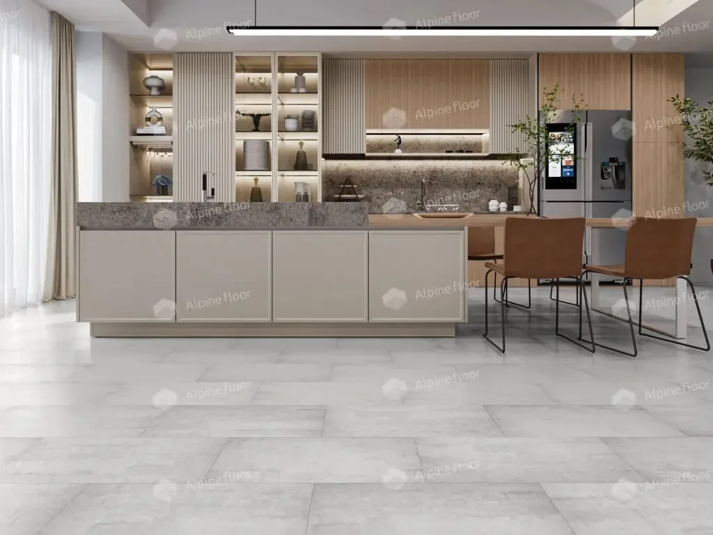 Клеевая кварцвиниловая плитка LVT Alpine Floor Light Stone Самерсет ECO 15-6