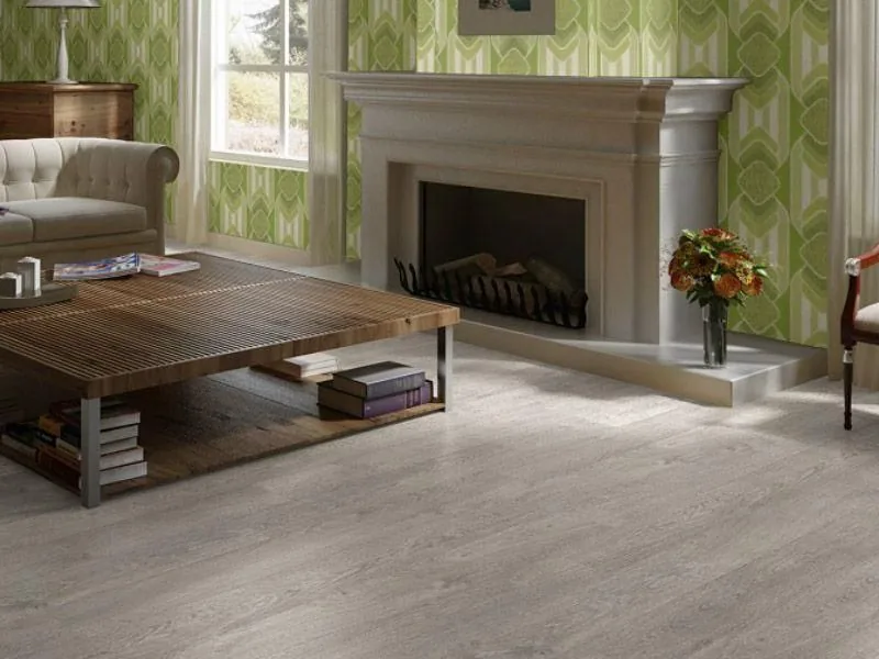 Ламинат Quick-Step Perspective Wood Доска дуба светло-серого старинного PW1406