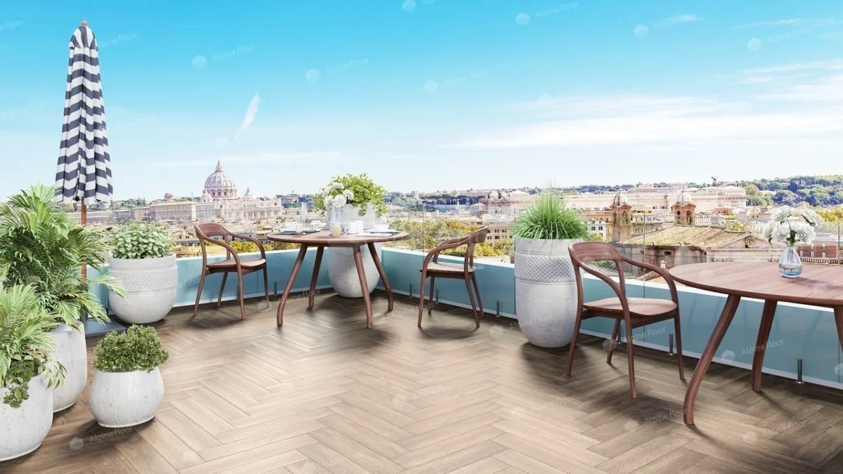 Кварцвиниловая плитка Alpine Floor Parquet Light Макадамия есо 13-10