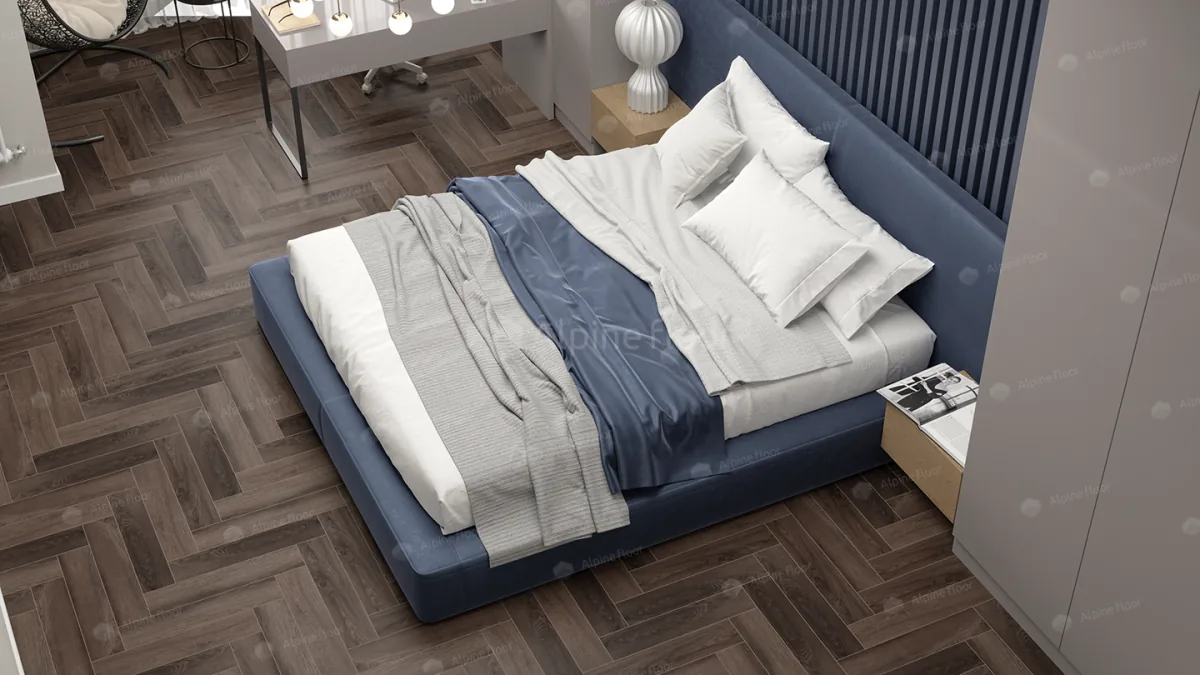 Клеевая кварцвиниловая плитка LVT Alpine Floor Parquet Фафнир ECO 16-16