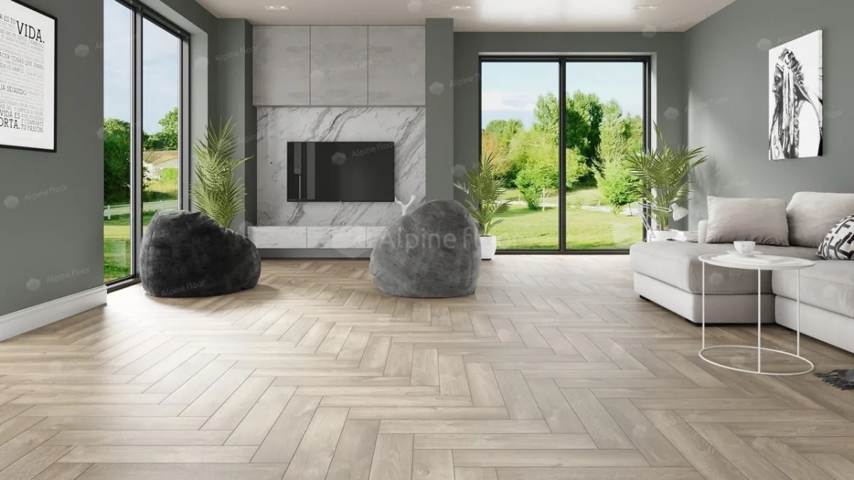 Кварцвиниловая плитка Alpine Floor Parquet Light Дуб натуральный отбеленный есо 13-5