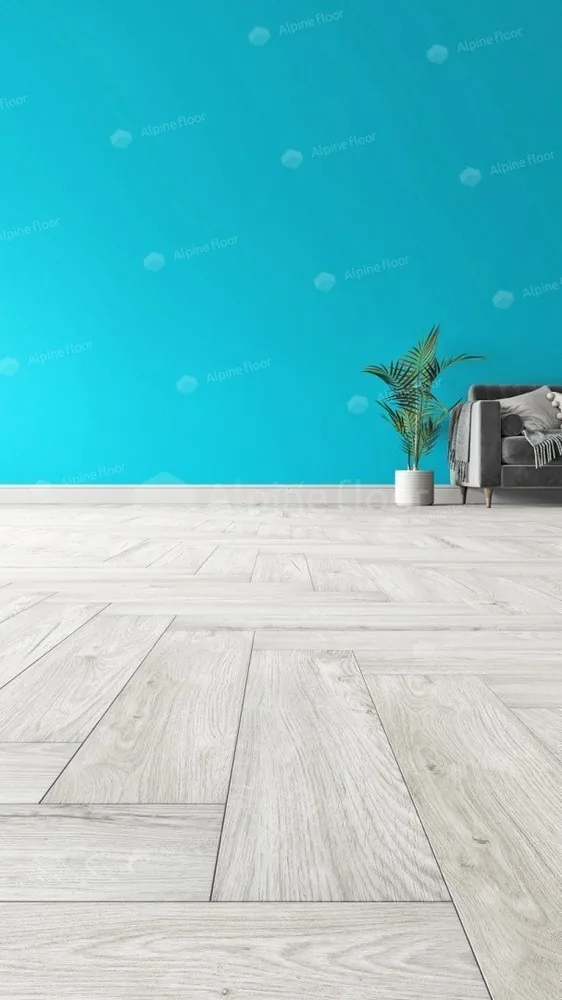 Клеевая кварцвиниловая плитка LVT Alpine Floor Parquet 16-11 Снежный ECO ECO 16-11 — фото 3
